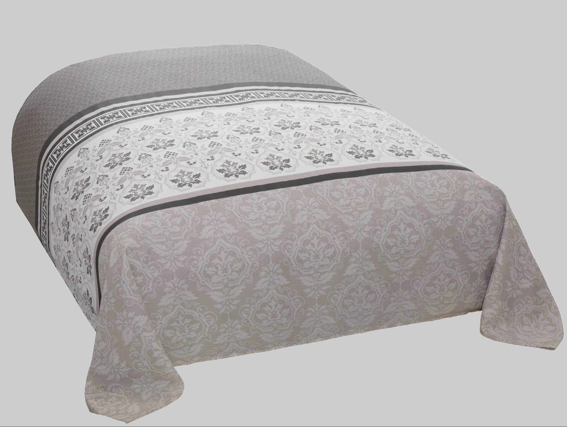 Home Affaire Cremona Tagesdecke - Leichte Baumwolldecke für Bett & Sofa (135x200/155x220cm) mit romantischem Muster, maschinenwaschbar anthrazit/ Wohn- & Tagesdecken Home affaire