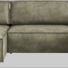 Home Affaire SHERWOOD XXL 329cm U-Shape Sofa Bed | Convertible Sectional with Storage (194x139cm) | Cord/Vintage/Samtvelours | Premium Modular Living Room Set olivgrün Sofas Home affaire