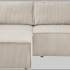 Home affaire Home affaire Ecksofa SHERWOOD Schlafsofa 267 cm L-Form mit Bettkasten (210x136 cm) | Cord, Vintage & Samtvelours Bezug | Premium Qualität hellbeige Sofas