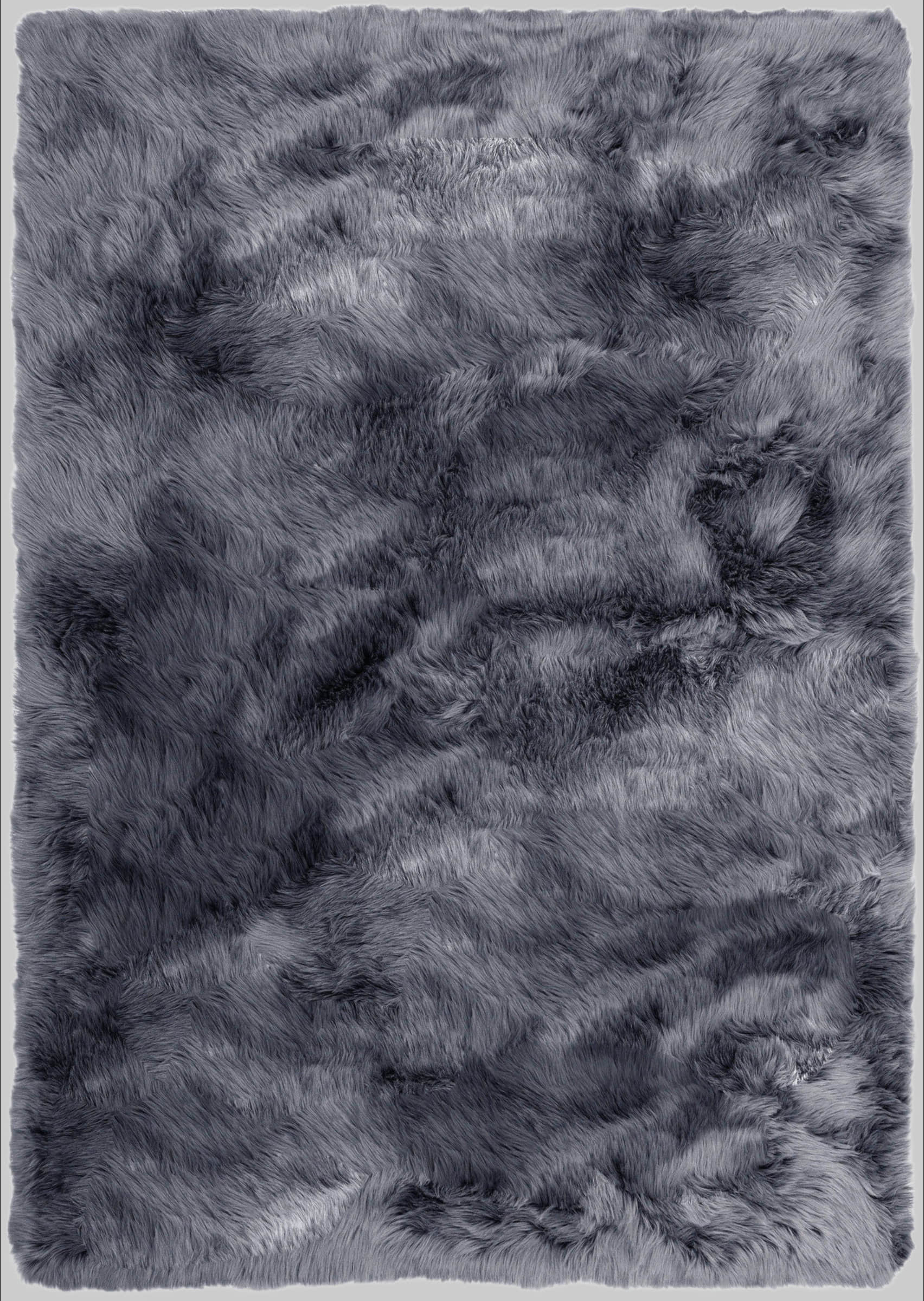 Home affaire Teppiche Home affaire Hochflor-Teppich »Valeria« – Kuscheliger Kunstfellteppich (60 mm Höhe) für Wohnzimmer, Schlafzimmer & Essbereich | Weich, pflegeleicht & fußbodenheizungstauglich anthrazit