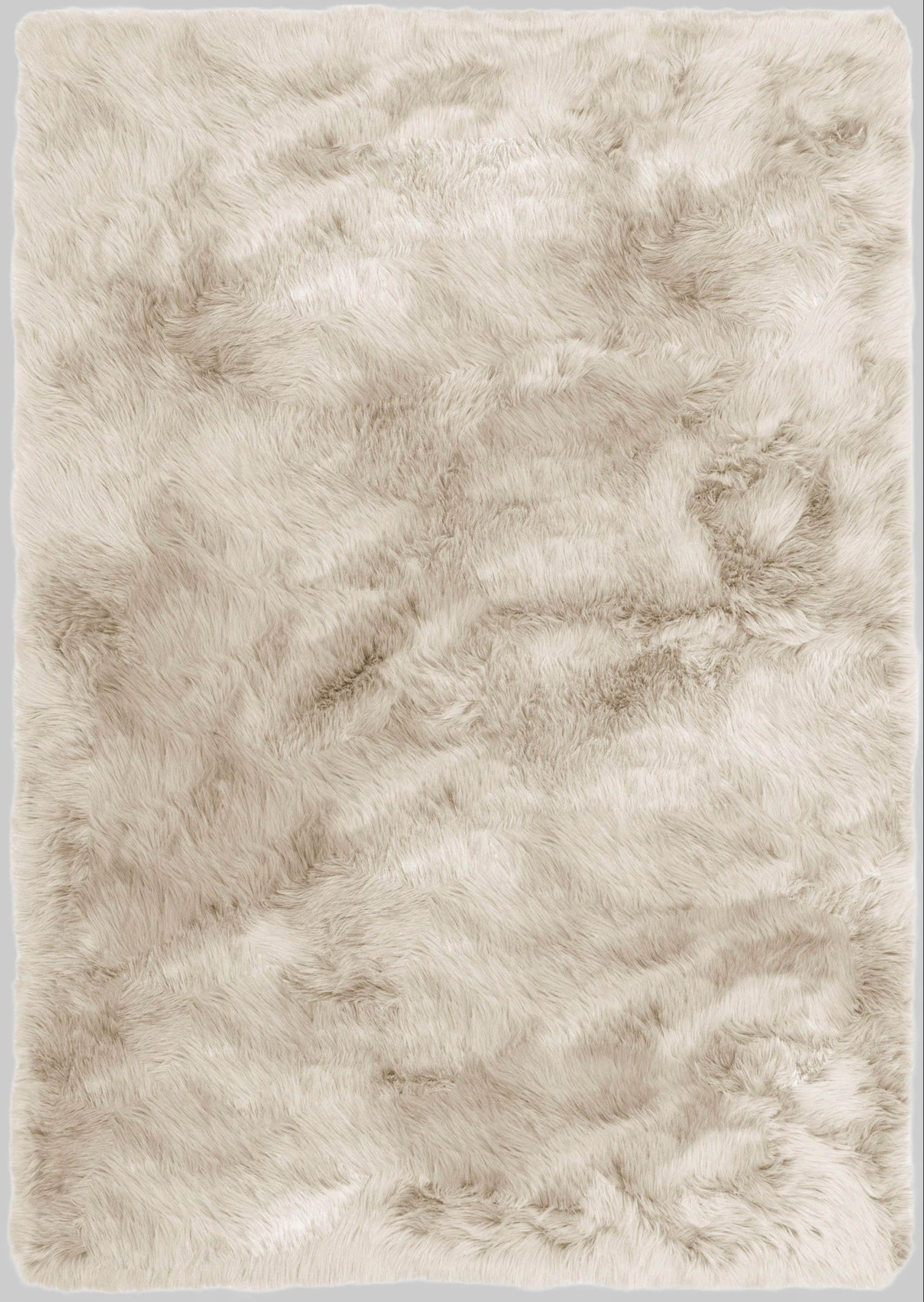 Home affaire Hochflor-Teppich »Valeria« – Kuscheliger Kunstfellteppich (60 mm Höhe) für Wohnzimmer, Schlafzimmer & Essbereich | Weich, pflegeleicht & fußbodenheizungstauglich sand Home affaire Teppiche