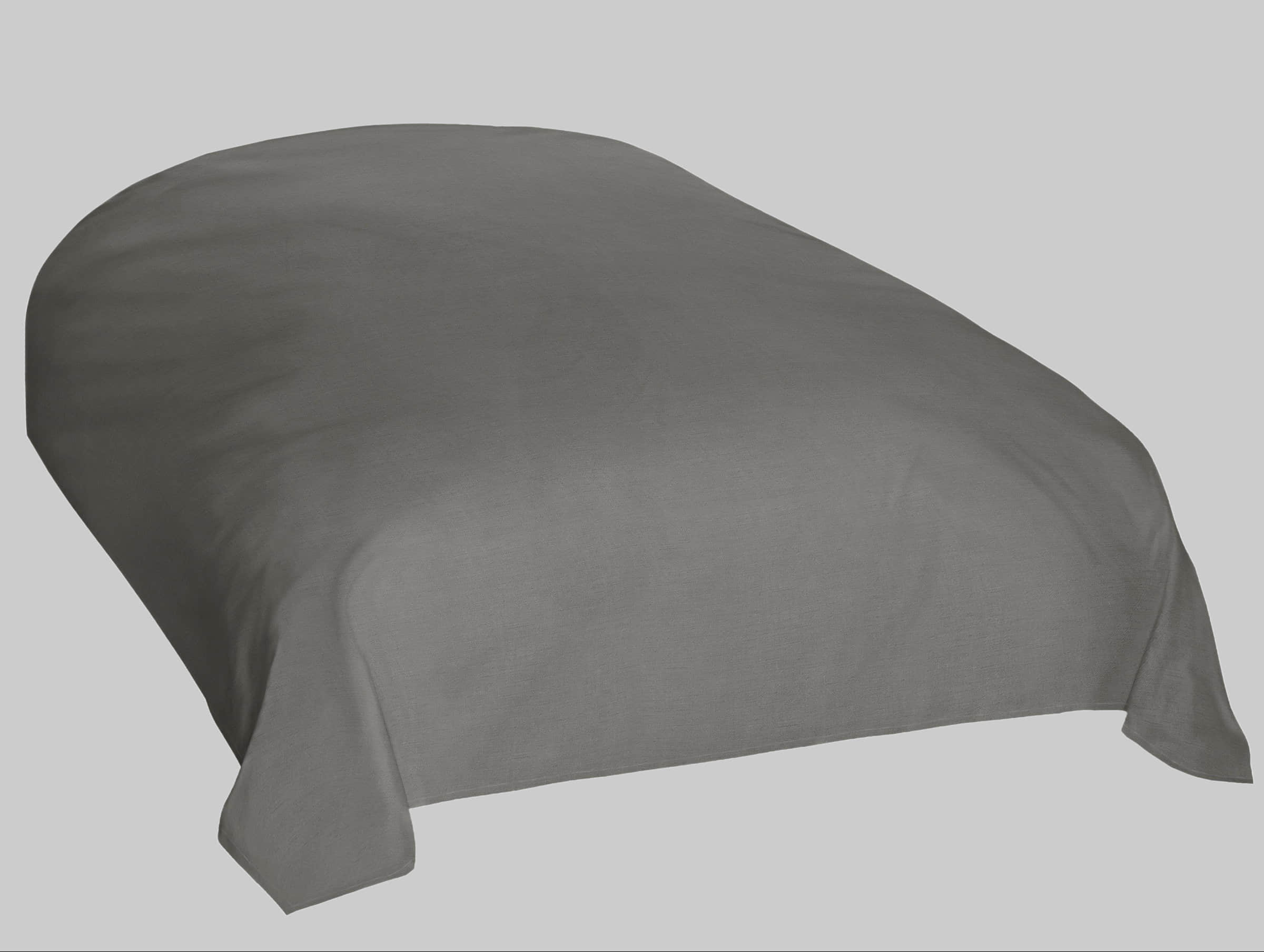Wohn- & Tagesdecken Home affaire Home affaire Melli Tagesdecke | Landhausstil Baumwoll-Überwurf (200x200 cm) für Bett & Sofa | OEKO-TEX® zertifiziert | Maschinenwaschbar anthrazit/