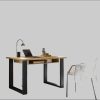 Kinderzimmer Home affaire Home affaire Schreibtisch »SHERWOOD« | 125 cm Computertisch im Landhaus-Design mit Metallgestell & Stauraumfach | FSC®-Holzwerkstoff Old Style