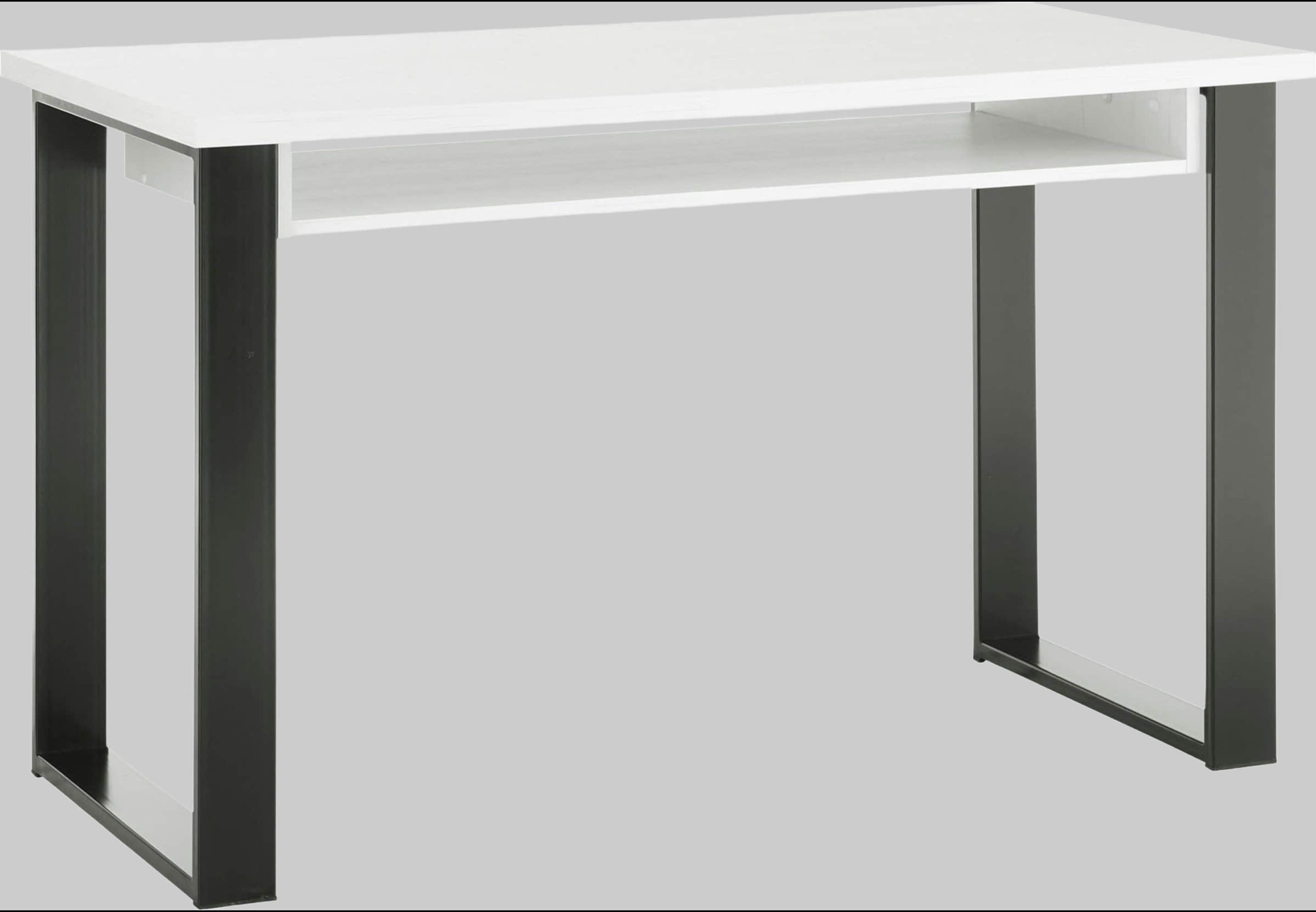 Home affaire Home affaire Schreibtisch »SHERWOOD« | 125 cm Computertisch im Landhaus-Design mit Metallgestell & Stauraumfach | FSC®-Holzwerkstoff Pinie Weis Kinderzimmer
