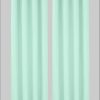 Home affaire Gardinen Home affaire Vorhang »Parry« (2 Stück) - Blickdichter Ösenvorhang aus Polyester, 140x245 cm, grau - Premium Qualität für optimalen Sicht- und Lichtschutz mint