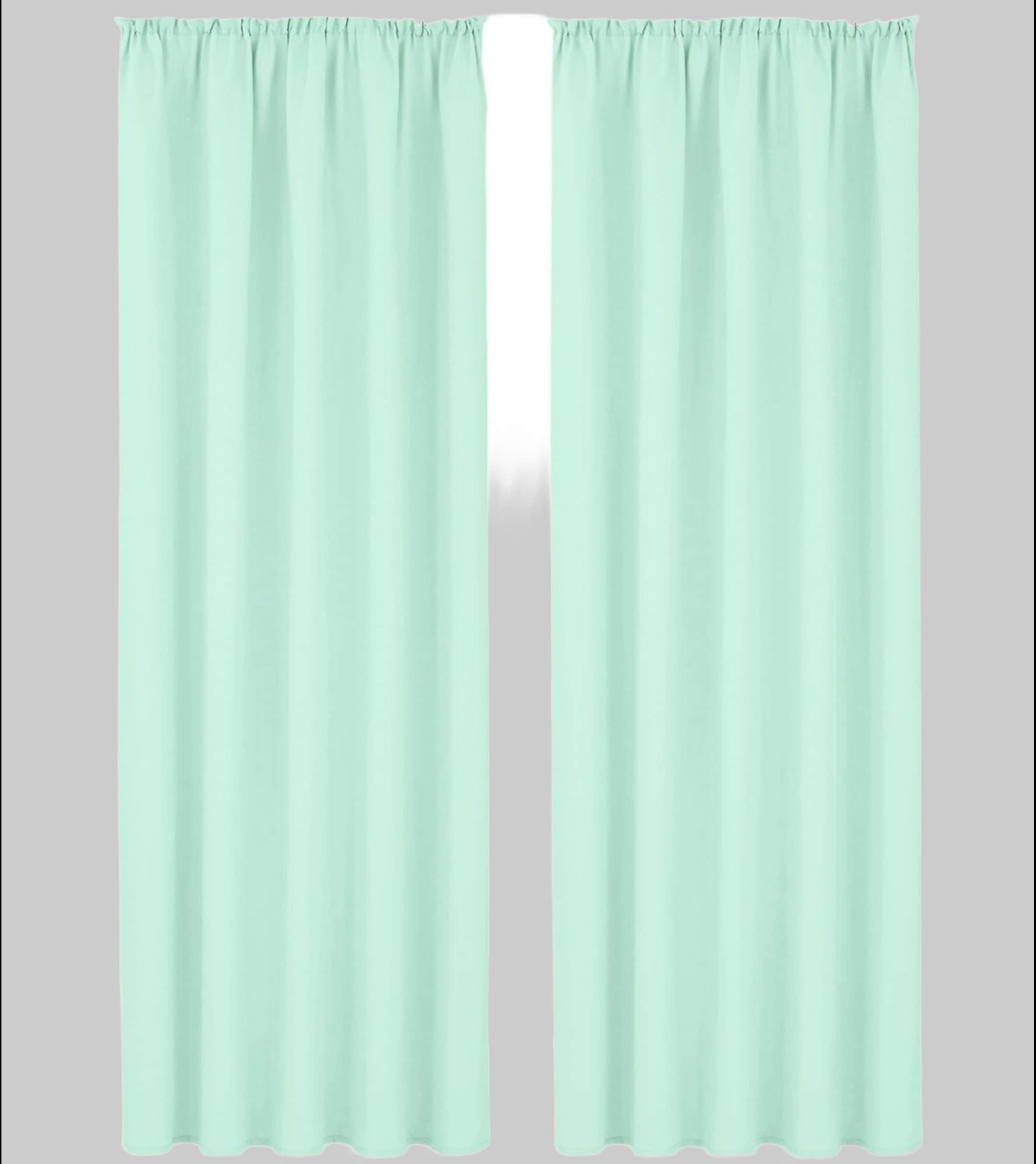 Gardinen Home affaire Home affaire Vorhang »Parry« 2er-Set mit Kräuselband | Blickdichtes Polyester in Monochrom | 140x250 cm pro Bahn | Pflegeleicht & schnell trocknend | Moderner Sichtschutz für Fenster mint
