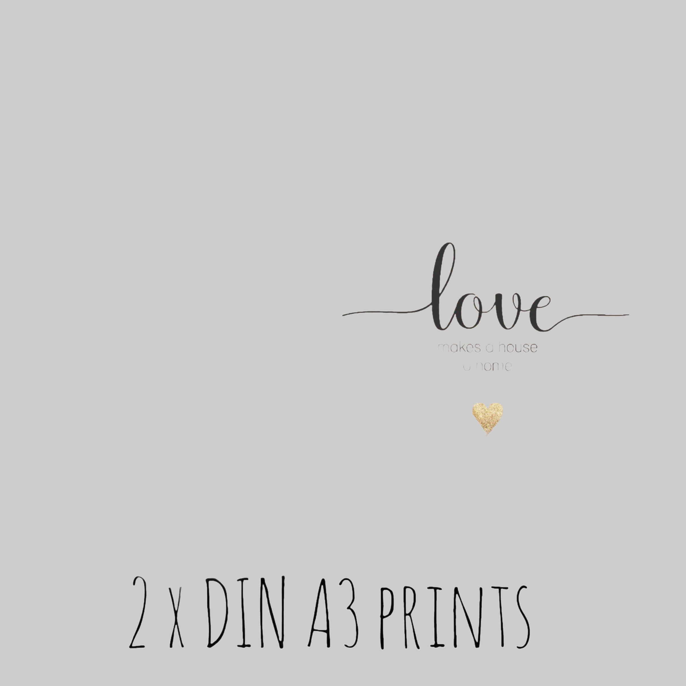 Homestyle-Accessoires Premium Wandbilder-Set: 10 Poster 'LOVE MAKES A HOUSE A HOME' (30x40cm) - Hochwertige Drucke auf Fotopapier - Ohne Bilderrahmen - Ideal für moderne Wohnraumgestaltung Dekoration homestyle-accessoires