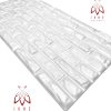IKHEMalarka Bauen & Renovieren IKHEMalarka 3D Wall Panels - Concrete/Marble/Brick Design XPS Polystyrene Panels (50x100cm, 0.5m²) - Easy Install Decorative Wall & Ceiling Tiles Ziegel Whi