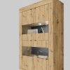 INOSIGN INOSIGN 'Basic' Display Cabinet - 162 cm Height, 4 Doors with Metal Handles, Modern Frame Design, High Cabinet with Storage Artisan ei Schränke