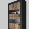 INOSIGN 'Basic' Display Cabinet - 162 cm Height, 4 Doors with Metal Handles, Modern Frame Design, High Cabinet with Storage schwarz ma INOSIGN Schränke