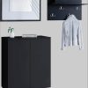 INOSIGN Garderoben-Set »PARIS/TOKYO« (3-teilig) – Moderne Kompaktgarderobe 150cm mit Spiegel & Schuhschrank | FSC®-Holz | Push-to-Open graphite s INOSIGN Garderobe & Flur