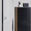 INOSIGN Garderoben-Set PARIS/TOKYO - Modernes 2-teiliges Flurmöbel mit Kleiderstange & Schuhschrank (130cm Breite, Hochglanz, grifflos) kastanien Garderobe & Flur INOSIGN