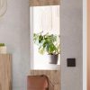 INOSIGN Dekoration INOSIGN Garderobenspiegel »Kosmo« 32 cm Breite | Hochformat mit Ablagefläche | Sicherheitsglas & Holzwerkstoff | Wengé-Optik | inkl. Montagematerial Wiking Eiche