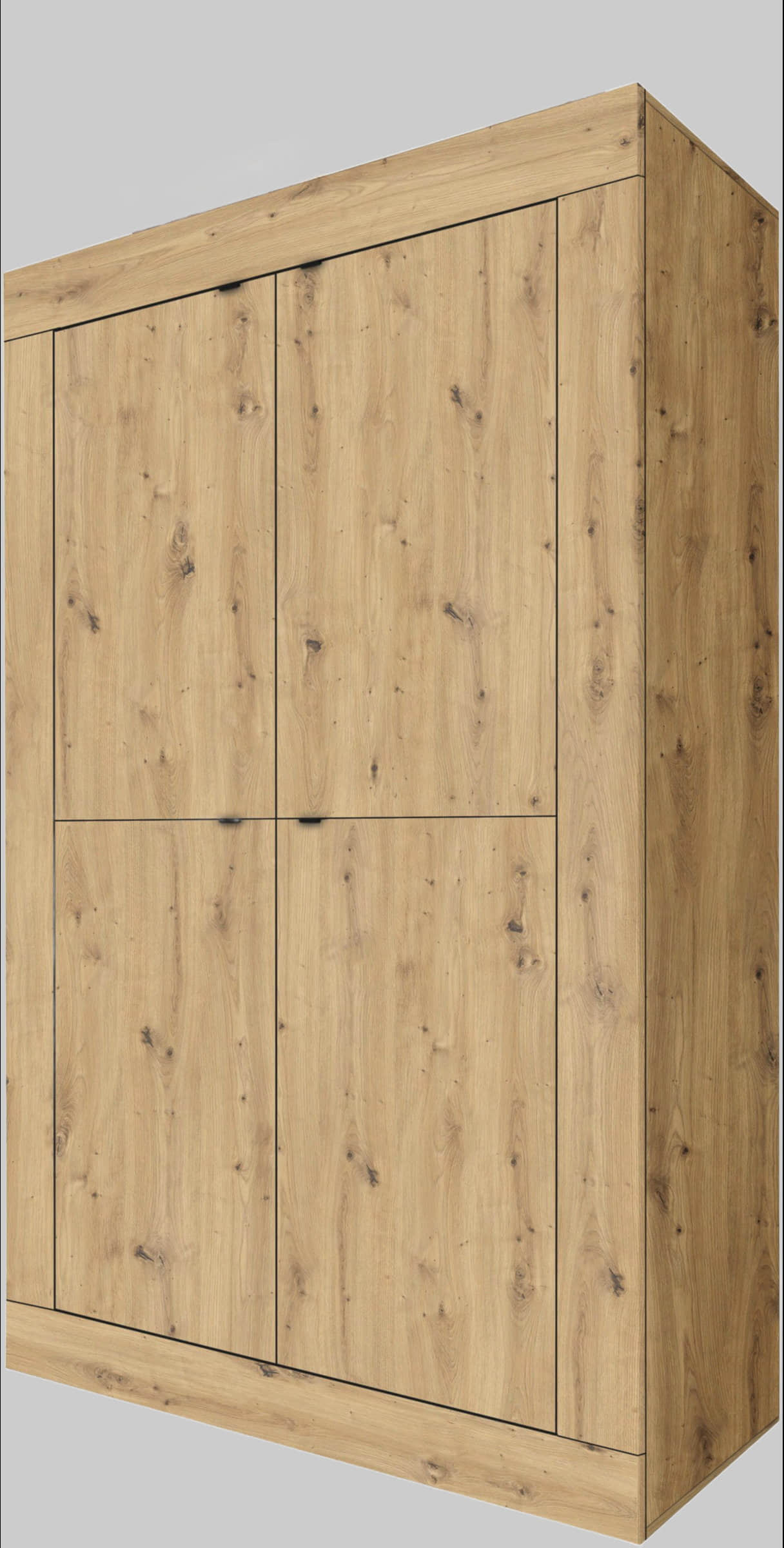 Kommoden & Sideboards INOSIGN INOSIGN Highboard Basic | 162 cm hoch, 102 cm breit | 4-türige Kommode mit Metallgriffen & viel Stauraum | Italian Design | FSC®-Holz | Farbauswahl Artisan ei