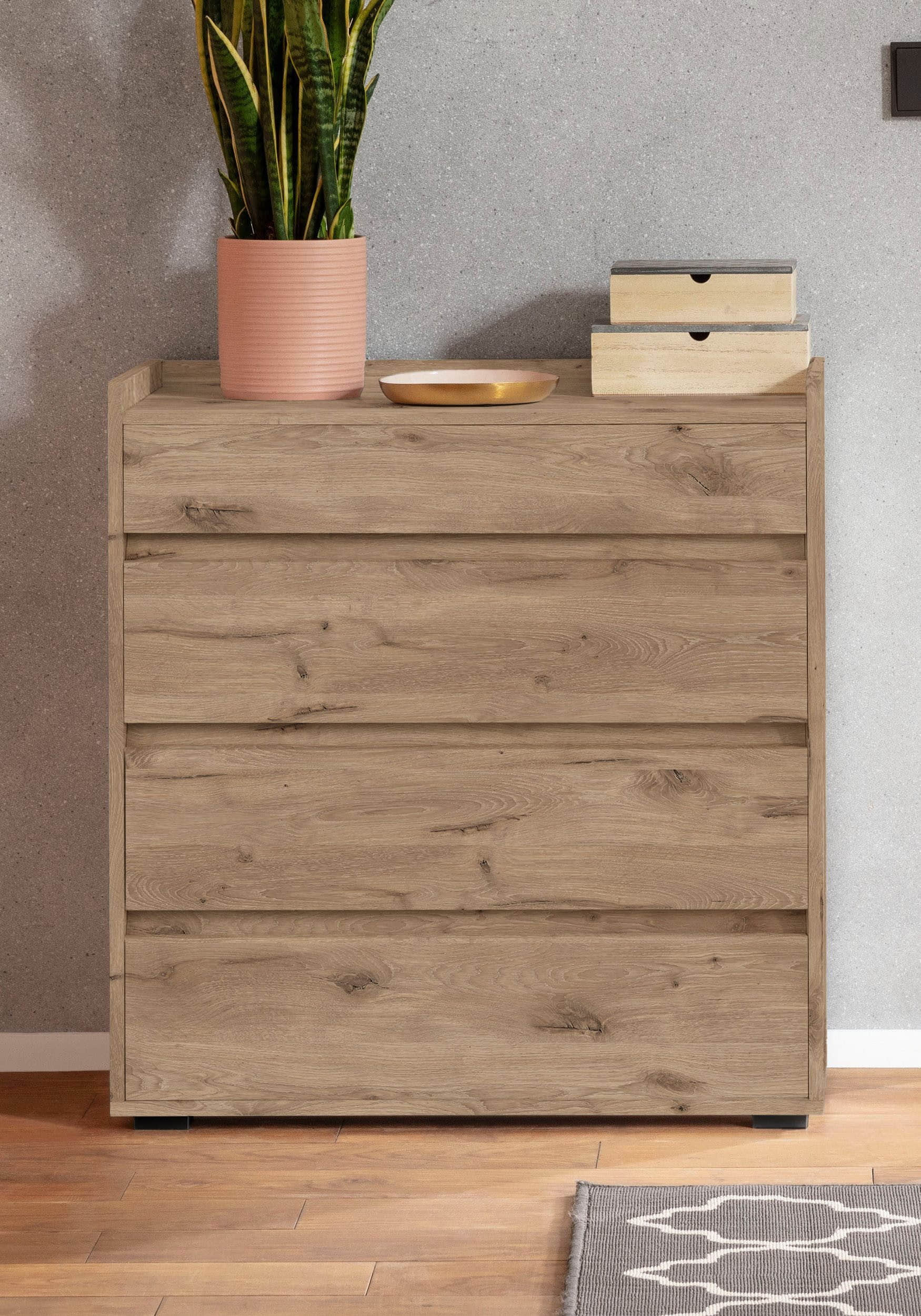INOSIGN INOSIGN 'Kosmo' 4-Drawer Dresser with Full Extension - FSC® Certified Wood Storage Solution for Bedroom & Living Room Wiking Eic Kommoden & Sideboards