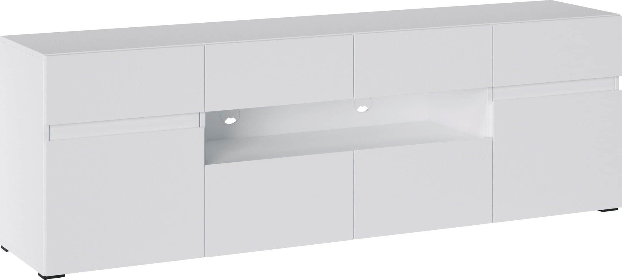 INOSIGN Lowboard 'Rimini' – Moderner TV-Schrank mit Stauraum, 180 cm Breite, FSC®-zertifiziert Alpinweiß INOSIGN Kommoden & Sideboards