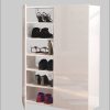 INOSIGN 'Mister' High-Gloss Shoe Cabinet - 80cm Wide, 2 Doors, Modern Storage Solution with Adjustable Shelves Schränke INOSIGN