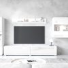 INOSIGN Wohnwände INOSIGN 'PARIS' 4-Piece TV Wall Unit | 300cm Handleless Design | Wall-Mounted or Freestanding | FSC-Certified Wood weiß matt/