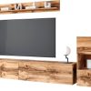 INOSIGN 'PARIS' 4-Piece TV Wall Unit | 300cm Handleless Design | Wall-Mounted or Freestanding | FSC-Certified Wood eichefarbe INOSIGN Wohnwände