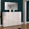 INOSIGN INOSIGN Schuhschrank »Mister« 160 cm Breite | 4 Türen Hochglanz Lackierung | FSC®-Holz | Made in Italy | Moderner Schuhschrank für bis zu 30 Paar Schuhe weiß Schränke