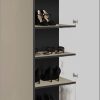 INOSIGN Schuhschrank »Paris« 2-türig | 200 cm Höhe | 6 Einlegeböden | Push-to-open | FSC-Holz | Weiß matt/Hochglanz | Flurschrank Congo/ Con Schränke INOSIGN