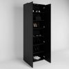 INOSIGN Schuhschrank »Paris« 2-türig | 200 cm Höhe | 6 Einlegeböden | Push-to-open | FSC-Holz | Weiß matt/Hochglanz | Flurschrank graphite s Schränke INOSIGN