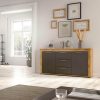 INOSIGN Sideboard »Aosta« 125 cm Breite – Moderner Schrank mit 2 Türen & 3 Schubladen für Wohnzimmer | Elegante Kommode in verschiedenen Farben wotan eich Kommoden & Sideboards INOSIGN