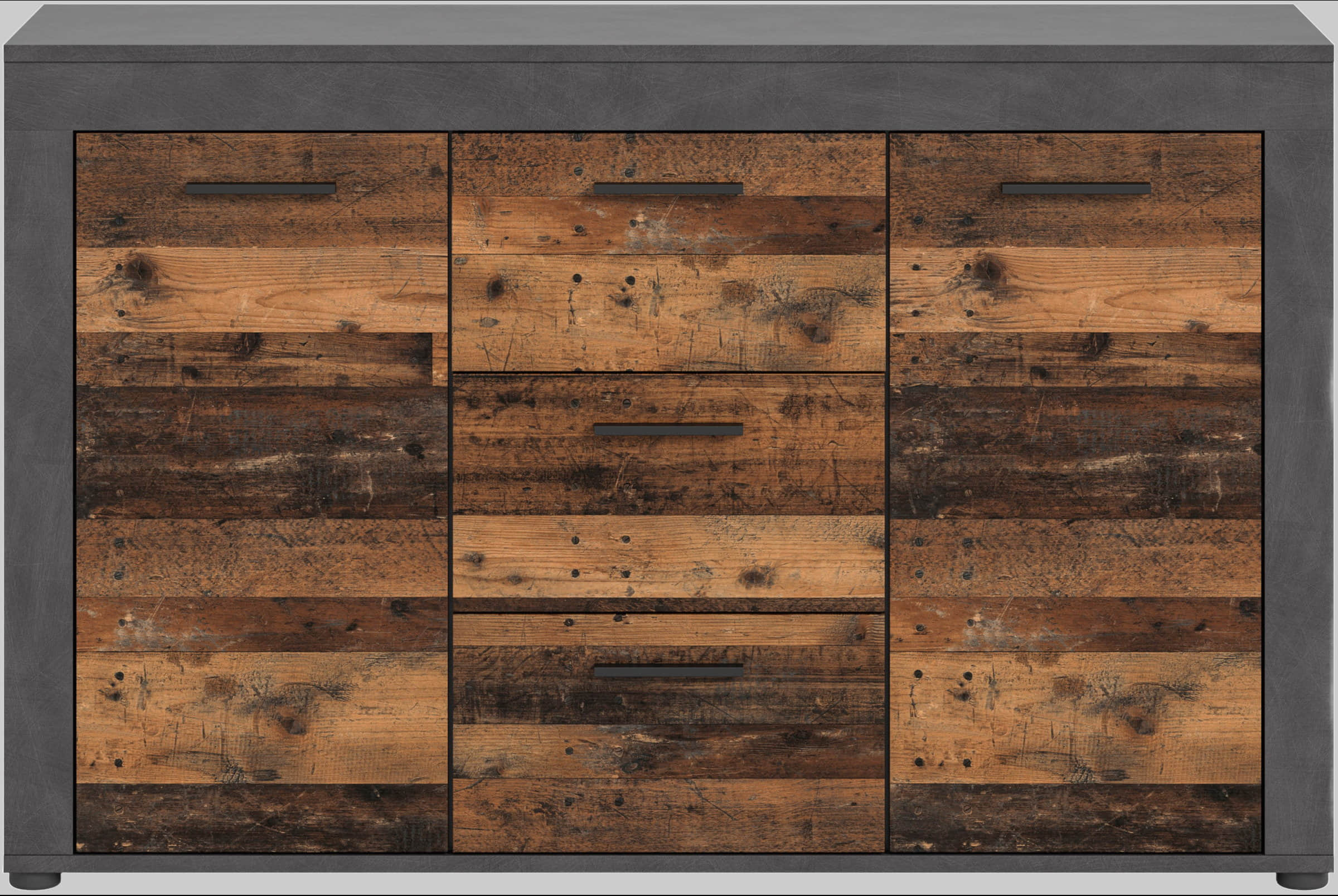 INOSIGN Sideboard »Aosta« 125 cm Breite – Moderner Schrank mit 2 Türen & 3 Schubladen für Wohnzimmer | Elegante Kommode in verschiedenen Farben Matera /Ol INOSIGN Kommoden & Sideboards