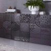 INOSIGN Sideboard Miro - 181cm Wide Modern Storage with 3D Screen Print Design | FSC® Certified Anthrazit INOSIGN Kommoden & Sideboards