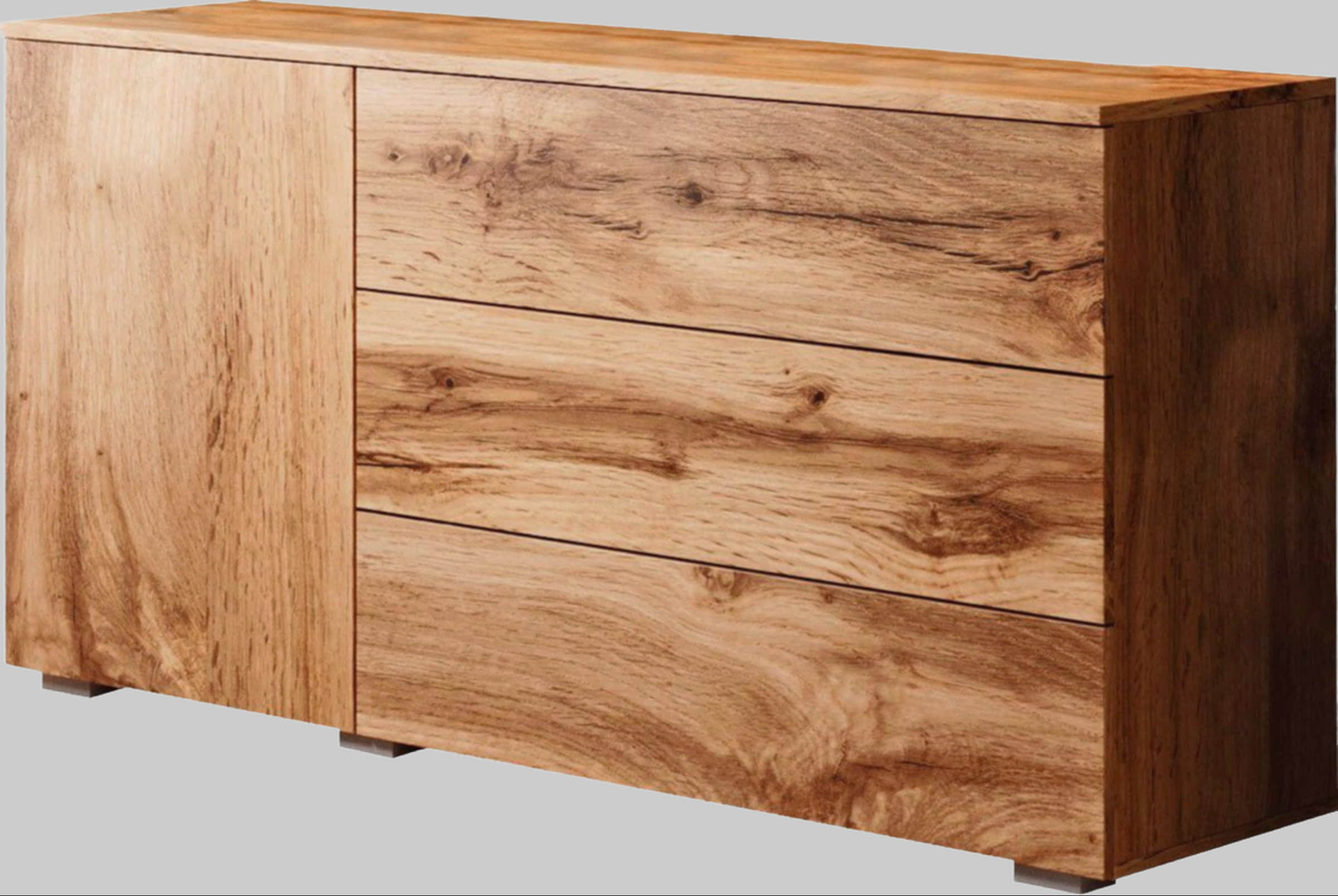 INOSIGN Sideboard »PARIS« – Moderne 110 cm grifflose Kommode mit Push-to-open-Funktion & viel Stauraum eichefarbe Kommoden & Sideboards INOSIGN