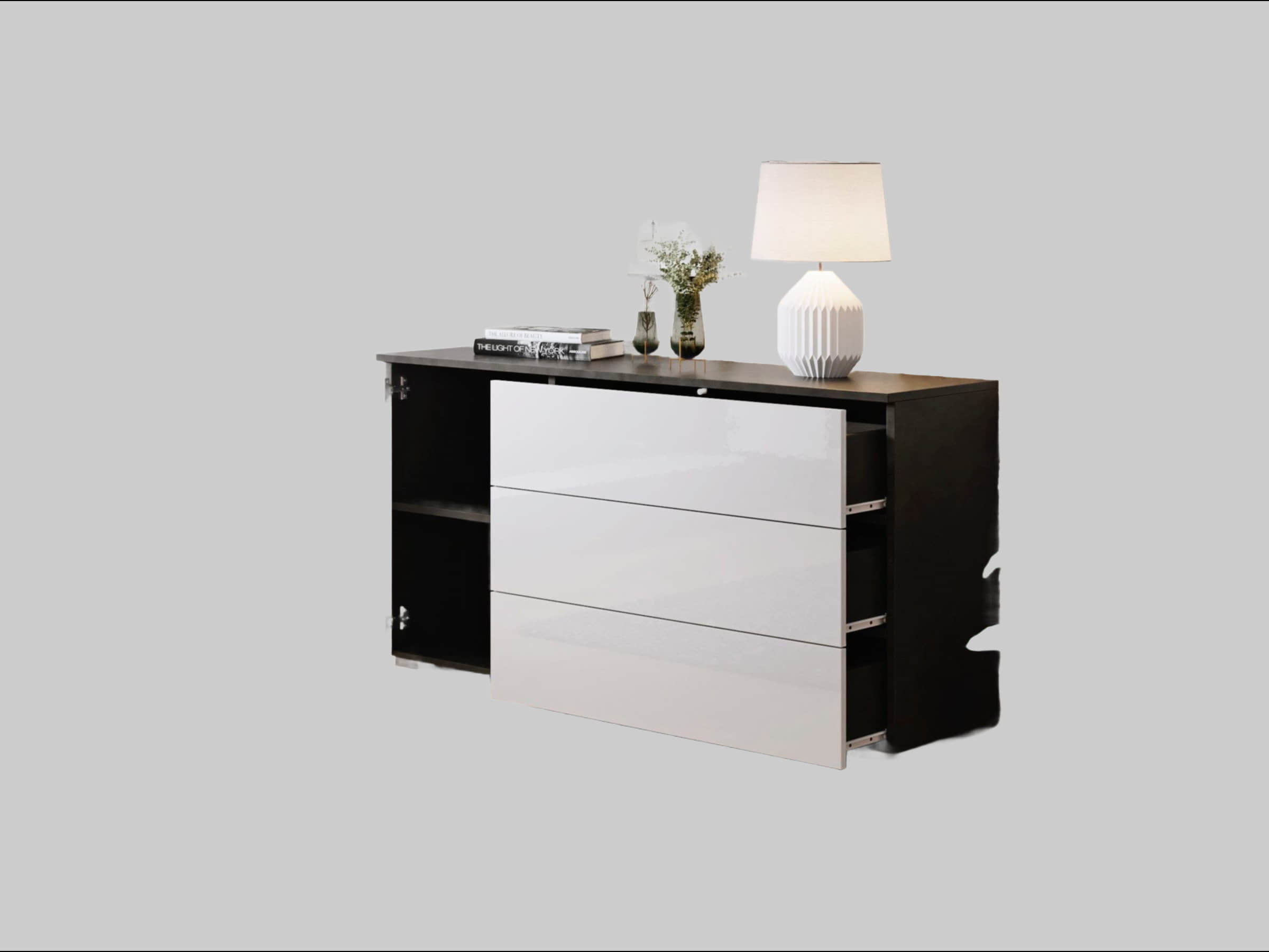 INOSIGN Sideboard »PARIS« – Moderne 110 cm grifflose Kommode mit Push-to-open-Funktion & viel Stauraum matera ant Kommoden & Sideboards INOSIGN
