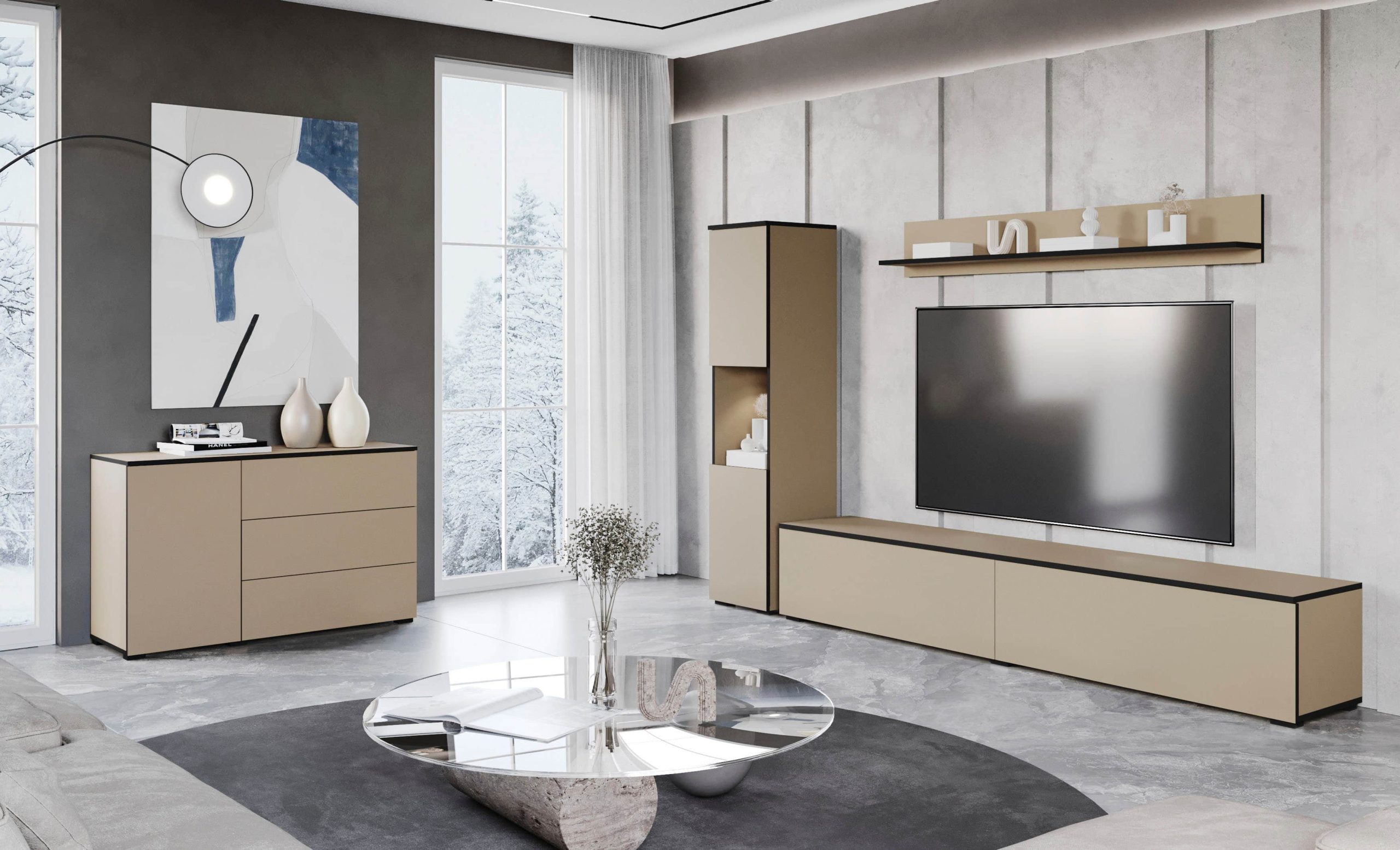INOSIGN INOSIGN Sideboard »PARIS« – Moderne 110 cm grifflose Kommode mit Push-to-open-Funktion & viel Stauraum Congo/ Con Kommoden & Sideboards