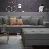 Sofas INOSIGN INOSIGN »Vale« XXL-Sofa mit Steppdesign | Federkern & inkl. Zierkissen | FSC®-Holz | 220cm Komfortsofa für Wohnzimmer anthrazit