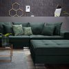 INOSIGN »Vale« XXL-Sofa mit Steppdesign | Federkern & inkl. Zierkissen | FSC®-Holz | 220cm Komfortsofa für Wohnzimmer grün Sofas INOSIGN