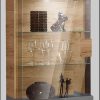 INOSIGN Schränke INOSIGN Vitrine »Toledo« 204 cm – Moderne Glasvitrine mit hochglänzender MDF-Front & dekorativen Fräsungen | Viel Stauraum antrazit/a