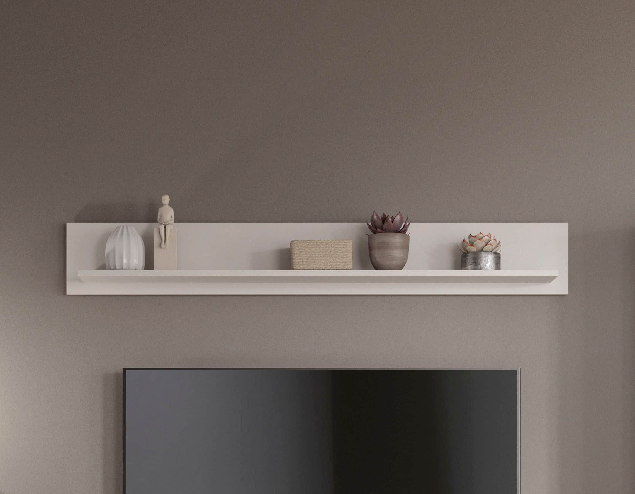 INOSIGN INOSIGN Wandboard »Aosta« 140 cm Breite – Modernes Wandregal mit Ablageboden in verschiedenen Farben | FSC®-Holz | Wohnzimmer Deko weiß Regale