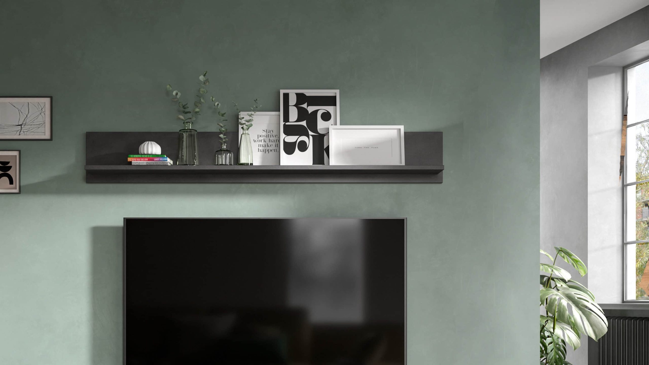 INOSIGN Wandboard »Aosta« 140 cm Breite – Modernes Wandregal mit Ablageboden in verschiedenen Farben | FSC®-Holz | Wohnzimmer Deko Matera Nac INOSIGN Regale