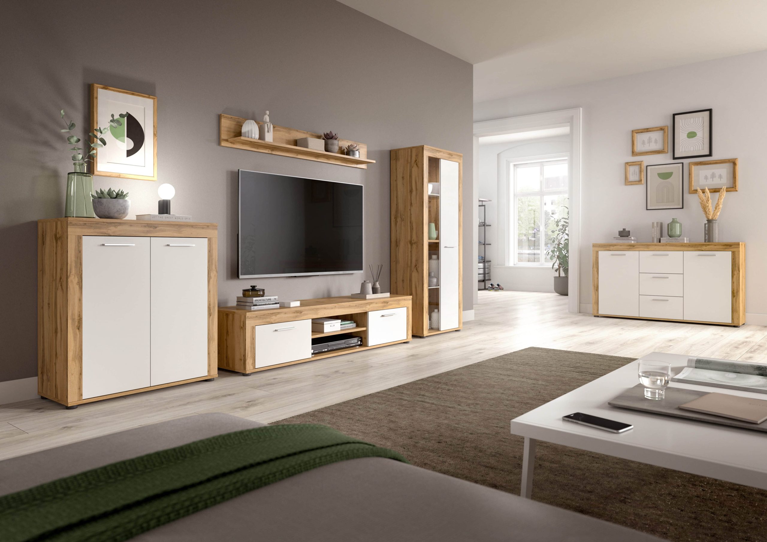 INOSIGN Wandboard »Aosta« 140 cm Breite – Modernes Wandregal mit Ablageboden in verschiedenen Farben | FSC®-Holz | Wohnzimmer Deko wotan eich INOSIGN Regale