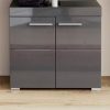 INOSIGN Waschbeckenunterschrank »Avena« mit 2 Türen - 60x34x56 cm - Hochglanzoptik & verstellbaren Fächern für optimalen Stauraum grau/grau INOSIGN Schränke