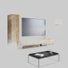INOSIGN Wohnwand »Amadeo« (4-teiliges Set) - Weiße Hochglanzfronten mit Stauraumschrank & Lowboard Artisan ei INOSIGN Wohnwände