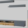 INOSIGN Wohnwände INOSIGN Wohnwand »Roger« 270 cm - Moderne 5-teilige Mediawand mit Glastüren & viel Stauraum | Hochwertige Anbauwand für Wohnzimmer grau matt/