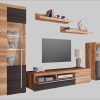 INOSIGN Wohnwände INOSIGN Wohnwand »Roger« 270 cm - Moderne 5-teilige Mediawand mit Glastüren & viel Stauraum | Hochwertige Anbauwand für Wohnzimmer Satin nuss