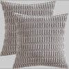 Interior by Hakito Dekoration Interior by Hakito Premium Dekokissen 2er Set mit Füllkissen – Mosa Design Kissenbezug 60x80cm für Sofa & Bett | Hochwertige Polyesterfüllung Grau