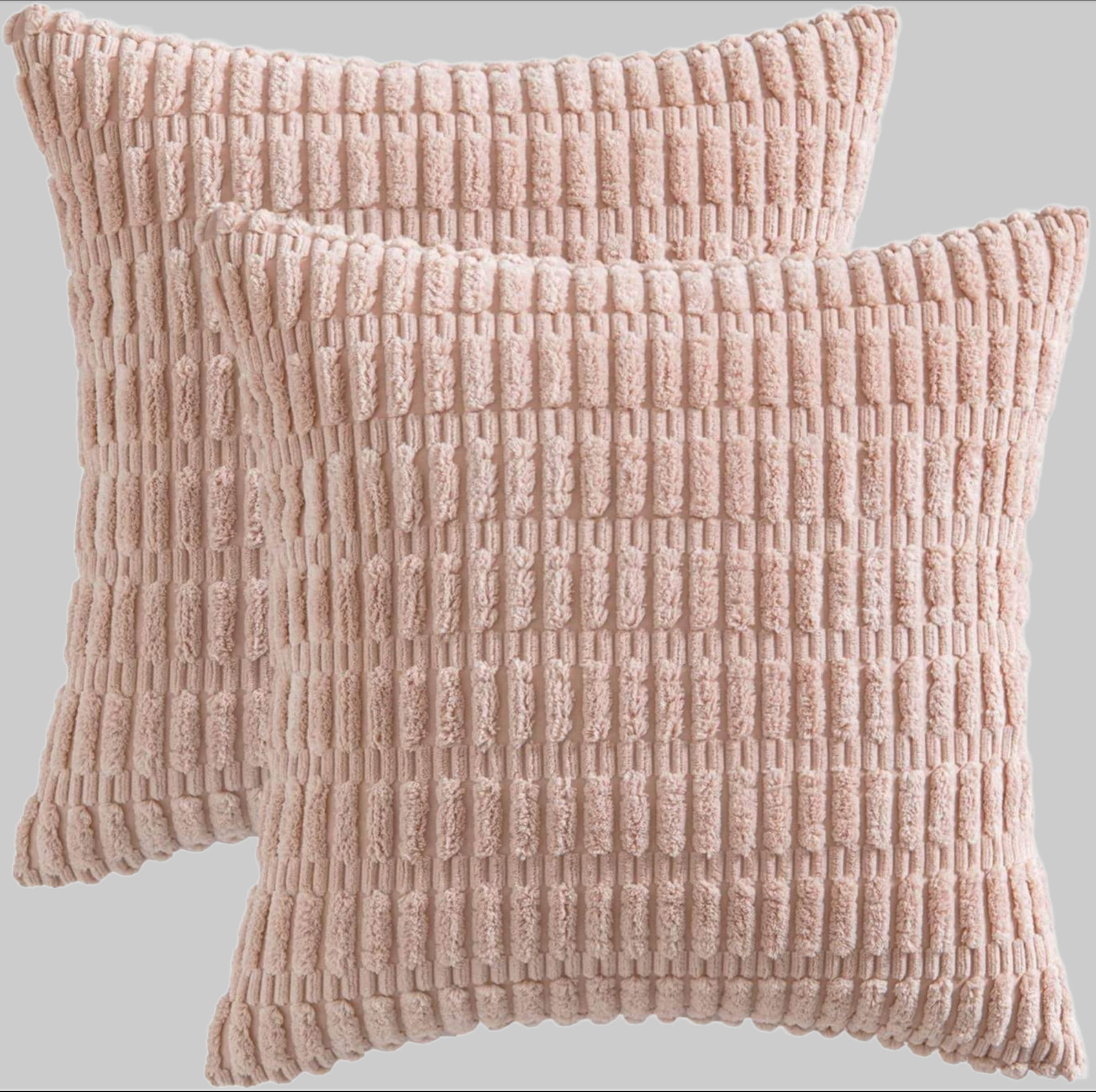 Interior by Hakito Premium Dekokissen 2er Set mit Füllkissen – Mosa Design Kissenbezug 60x80cm für Sofa & Bett | Hochwertige Polyesterfüllung Rose Dekoration Interior by Hakito