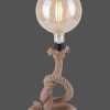 JUST LIGHT »ROPE« Tischleuchte mit E27-Fassung | Maritime Tau-Seil-Optik | Rustikale Designlampe | Ohne Leuchtmittel | 33 cm Höhe JUST LIGHT Lampen