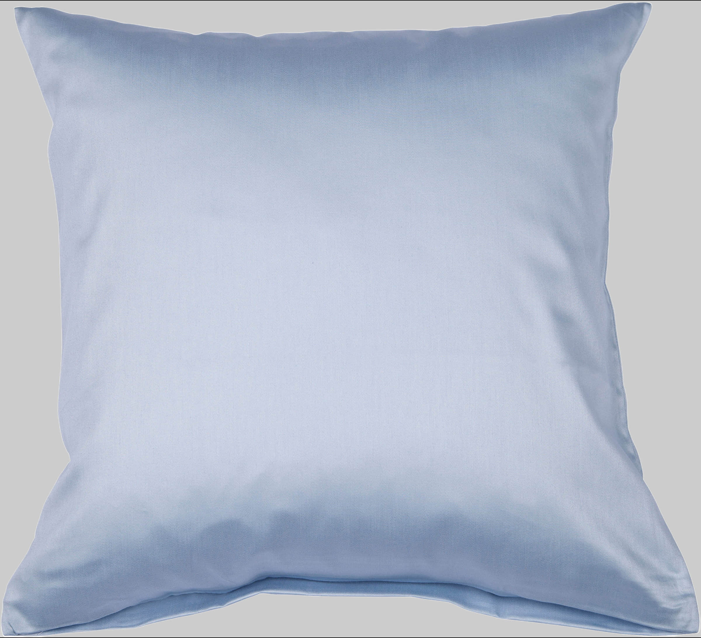 Janine Janine Mako-Satin Kissenbezug Colors | 100% Baumwolle | Seidig glatt | Mit Reißverschluss | Verschiedene Größen & Farben | Atmungsaktiv & hautfreundlich perlblau Bettwäsche