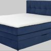 Jockenhu00F6fer Gruppe Jockenhöfer Gruppe Amy Boxspring Bed with Storage Base & Cold Foam Topper - 140cm/180cm Width Options | Velvet/Cord Upholstery blau 341/02 Betten
