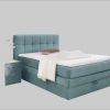 Jockenhu00F6fer Gruppe Jockenhöfer Gruppe Amy Boxspring Bed with Storage Base & Cold Foam Topper - 140cm/180cm Width Options | Velvet/Cord Upholstery petrol 341 Betten