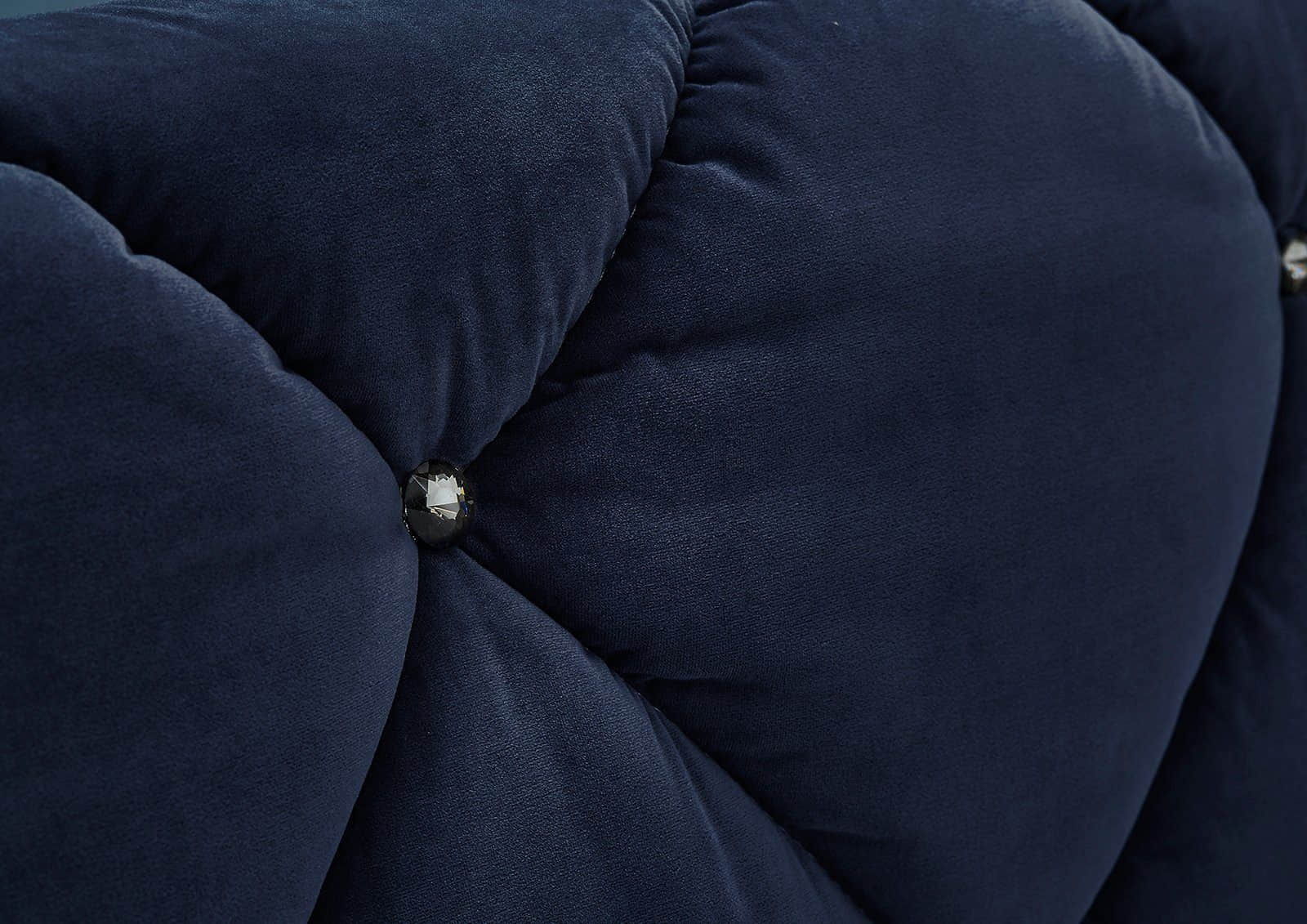 Jockenhöfer Gruppe Boxspringbett Bella – Luxurious Box Spring Bed with Cold Foam Topper & Smoky Glass Stones (140cm & 180cm Widths) blau 372/02 Betten Jockenhu00F6fer Gruppe