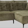 Jockenhöfer Gruppe Ecksofa Salo L-Form | Retro-Design mit Wellenfederung & 7 Kissen | Frei platzierbar & beidseitig nutzbar grün Jockenhu00F6fer Gruppe Sofas